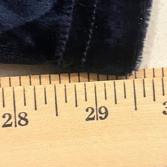 Vintage Kelly Scott Blue Velour Sweatpants Women XL Wide Leg Y2k 90s - Picture 4 of 6